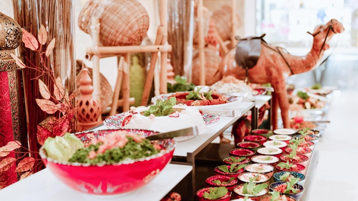 Enjoy traditional Arabic dishes for Kalea Brunch at Lapita. Dubai Parks and Resorts this Eid Al Adha 