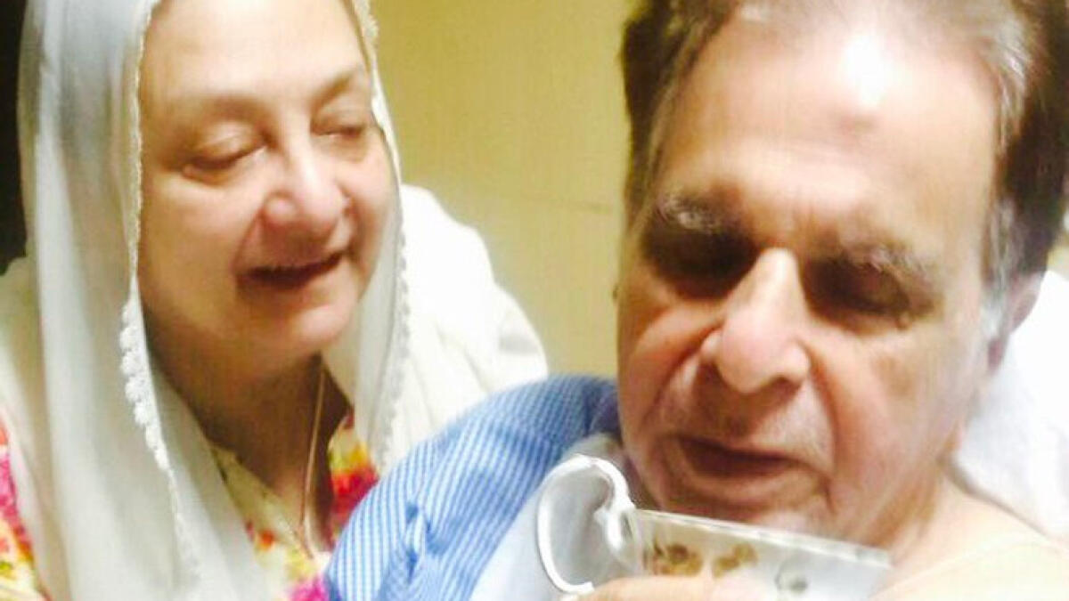 Need prayers for Dilip Kumar to recover: Saira Banu 
