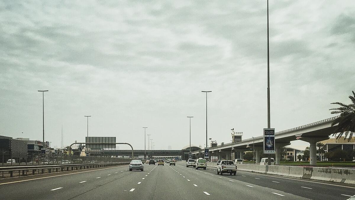 Not much traffic on Sheikh Zayed Road