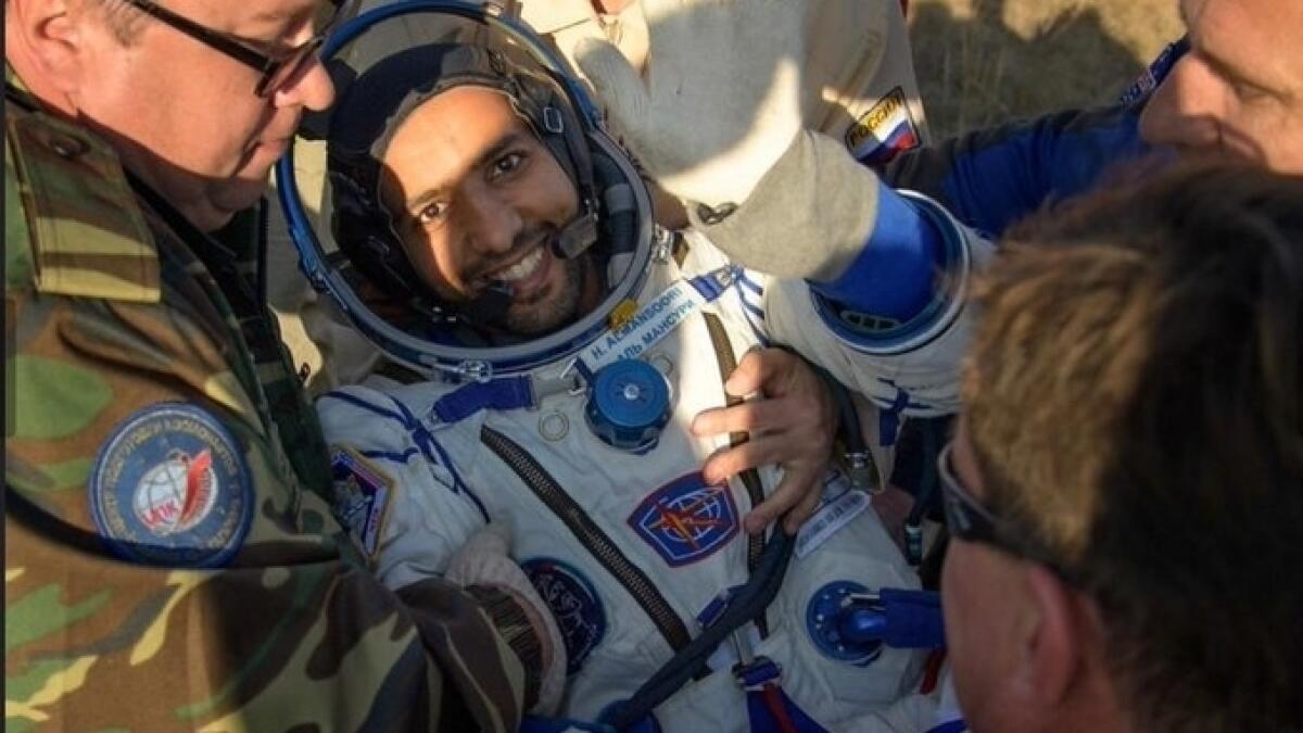 Hazzaa AlMansoori, UAE astronaut, International space station, roscosmos, Sheikh Mohamed bin Zayed