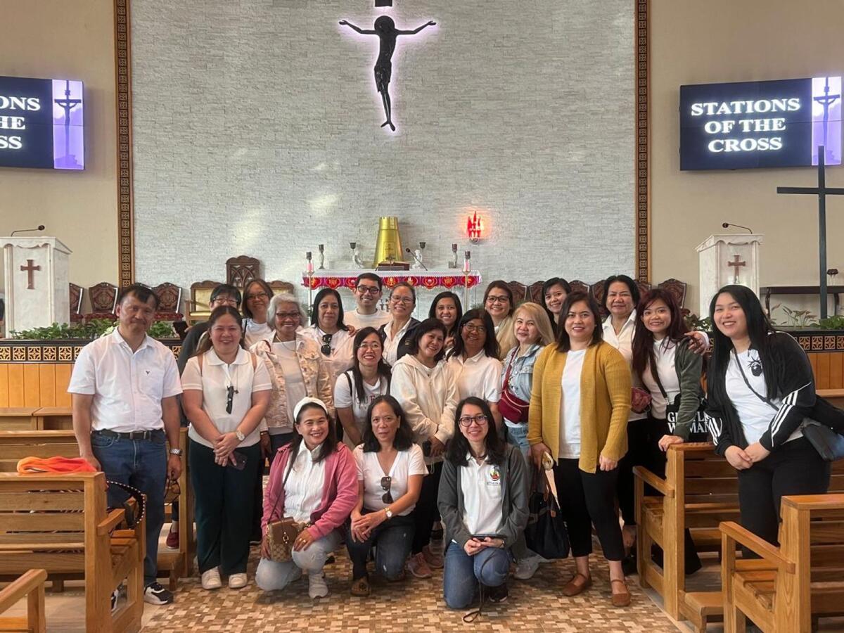 Filipino pilgrims visiting Catholic churches in the UAE. Photos: Supplied