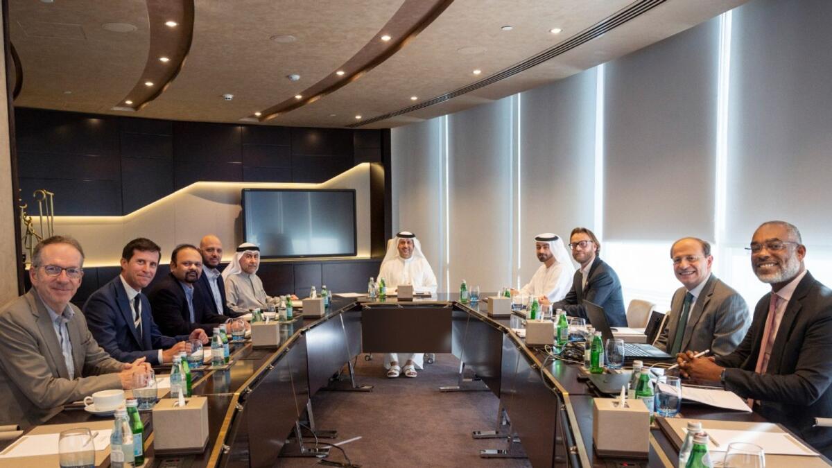 Ahmad bin Shafar chairs the meeting of the District Cooling Operators Association Dubai. — Supplied photo