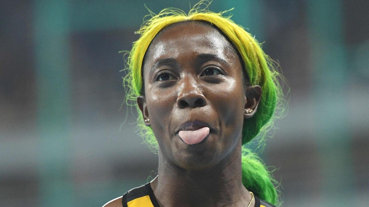 Jamaica's Shelly-Ann Fraser-Pryce is pleased to finally dip below the 22-second barrier. — AFP