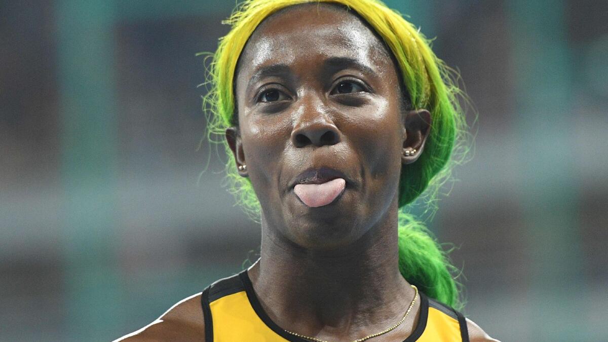 Jamaica's Shelly-Ann Fraser-Pryce is pleased to finally dip below the 22-second barrier. — AFP