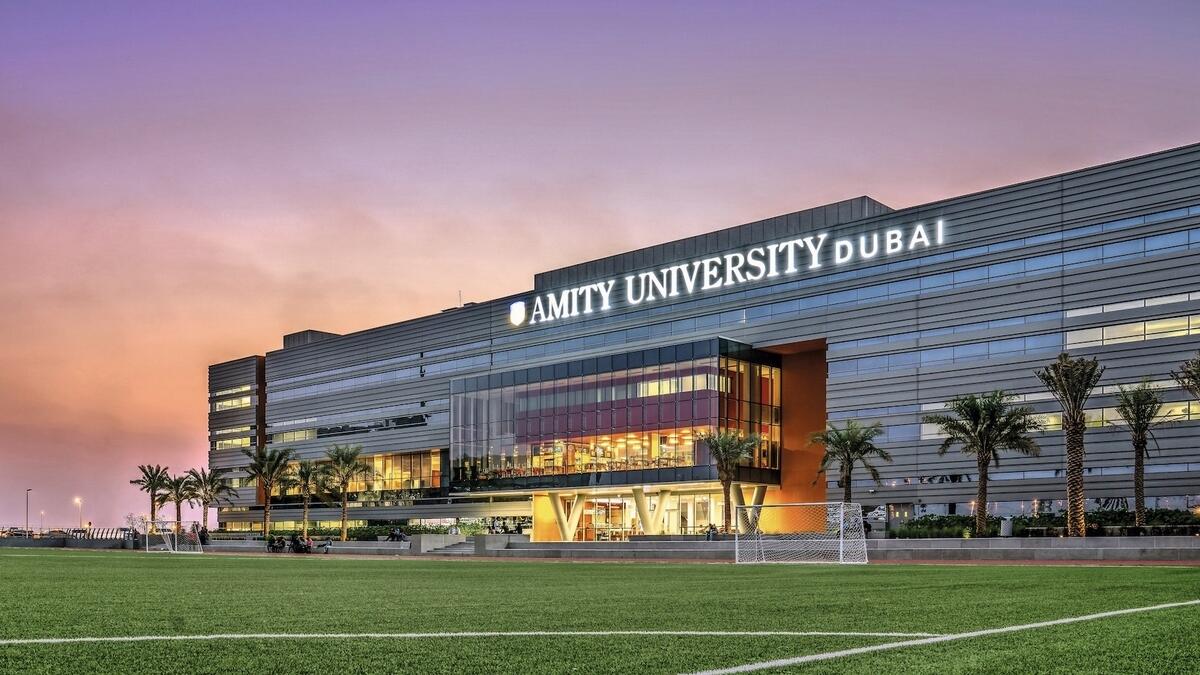 The Amity University Dubai campus was designed to inspire students to become future innovators