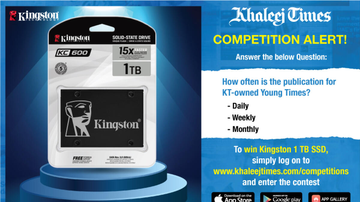 Win 'Kingston 1TB SSD' when you download KT App!