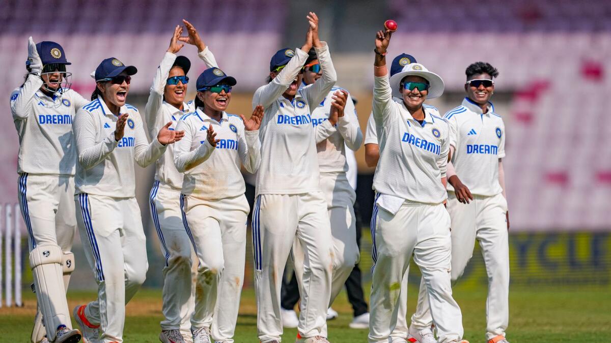 The Indian women's Test team. Photo: PTI file
