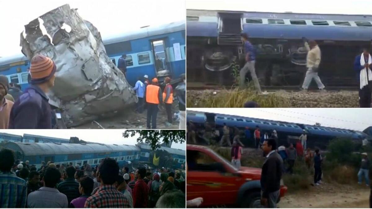Over 100 dead as train derails in northern India