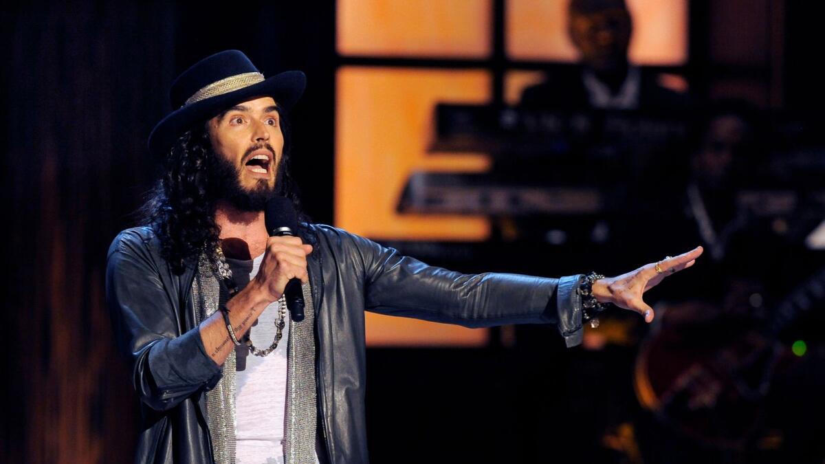 Russell Brand. — AP file