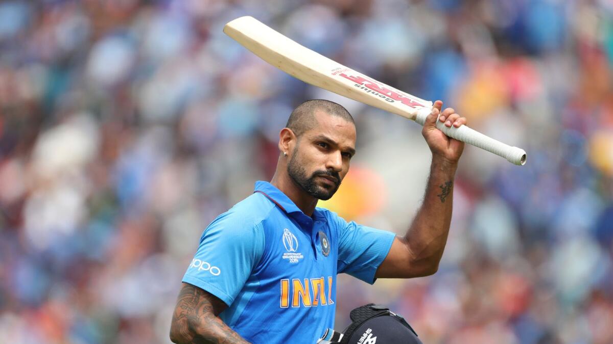 Shikhar Dhawan did not find a place in the T20 World Cup squad. — AP