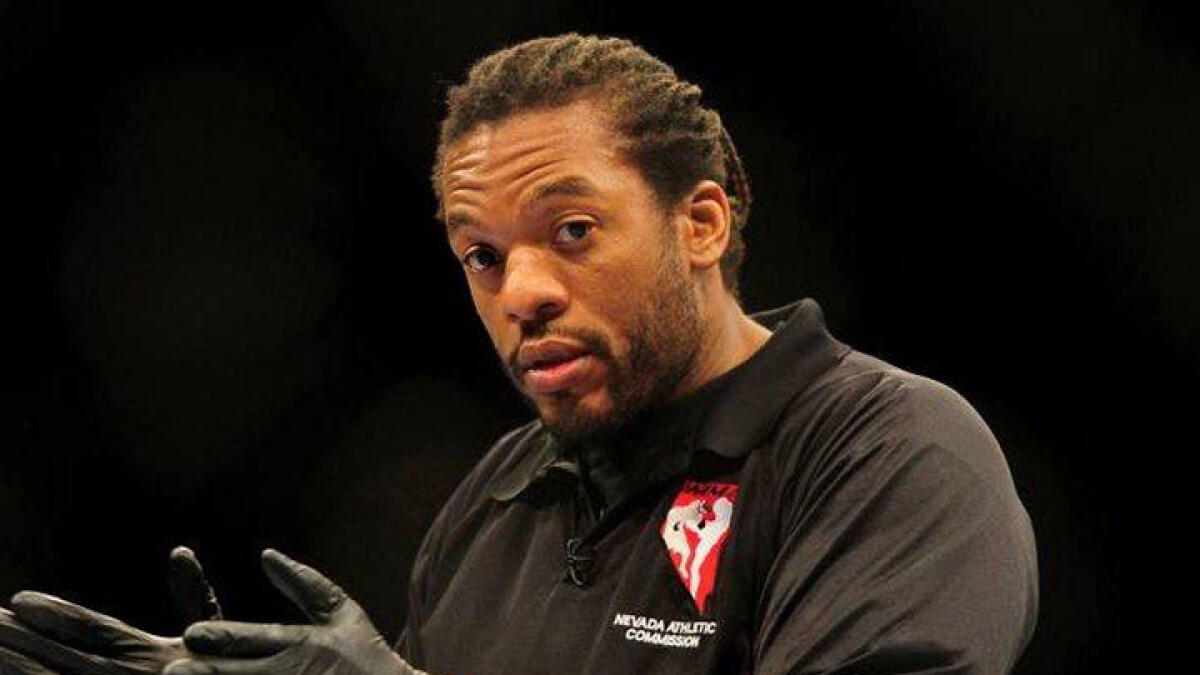 The MMA fighter-turned-referee Herb Dean said fights without crowds are interesting in their own way. -- Twitter