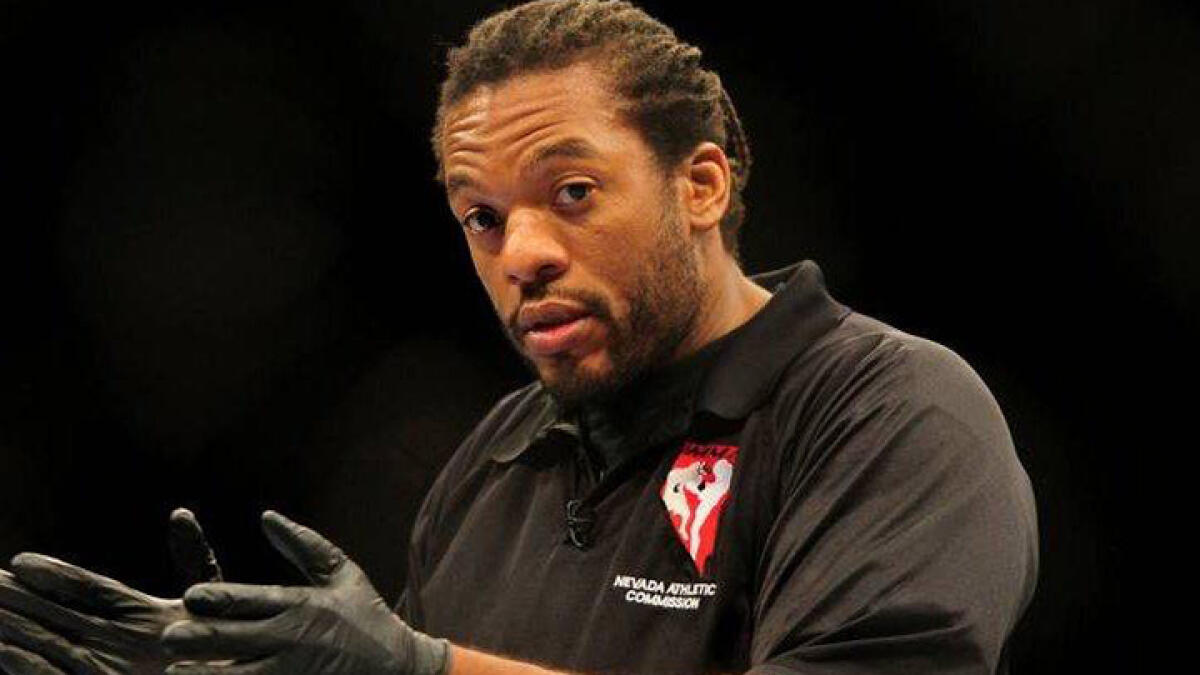 The MMA fighter-turned-referee Herb Dean said fights without crowds are interesting in their own way. -- Twitter