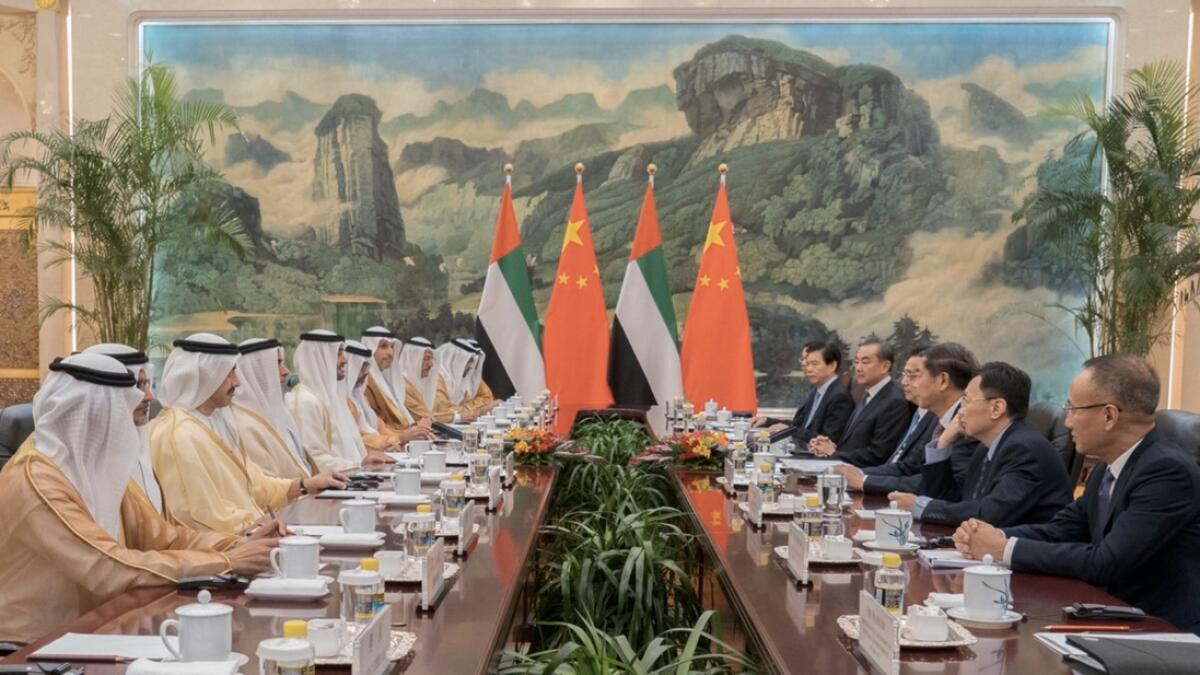 UAE, China, Economic Forum, Sheikh Mohamed bin Zayed Al Nahyan, Crown Prince of Abu Dhabi, UAE China Visit 