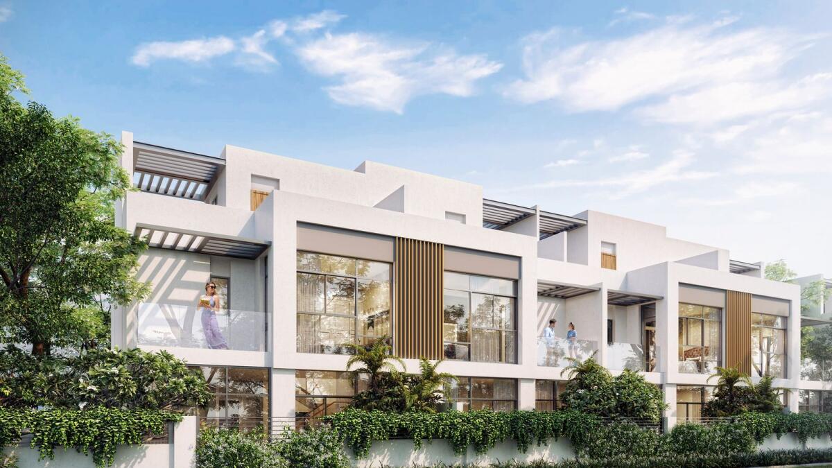 Danah Bay offers a variety of freehold residential options including stunning two-bedroom townhouses with roof terrace, three-bedroom villas and four-bedroom beachfront villas along with waterfront residential apartments.