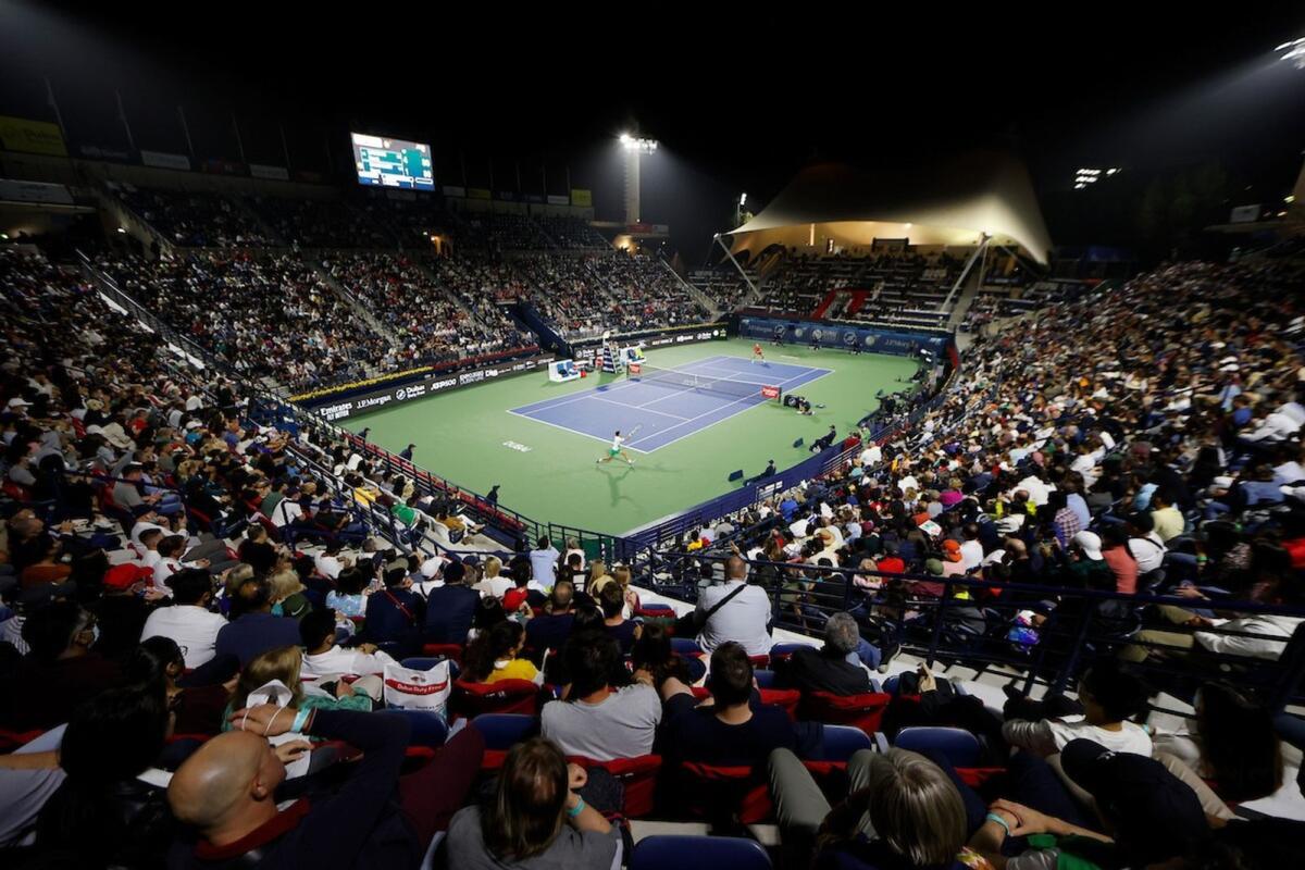 The Dubai Duty Free Tennis Stadium. — Supplied photo