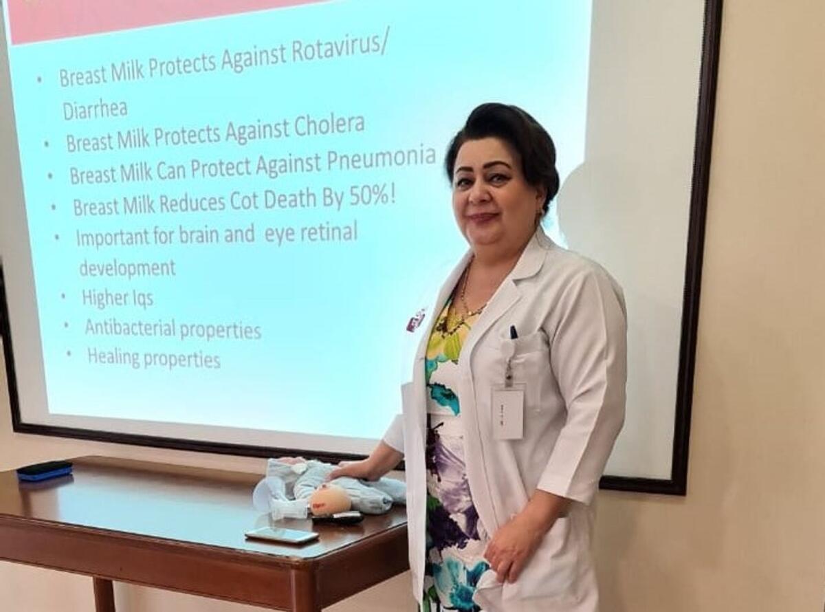 Karine Poghosyan at Burjeel Hospital in Abu Dhabi