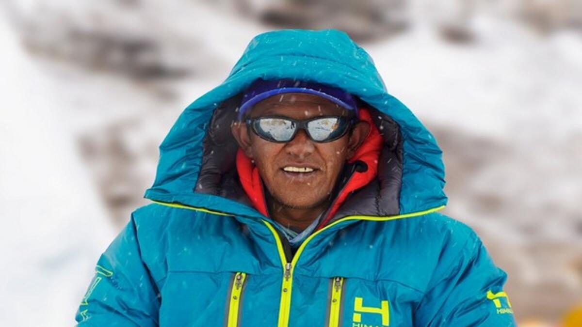 Pasang has become the second person in the world to climb the 8,848.86 metres-high peak 27 times. — supplied photo
