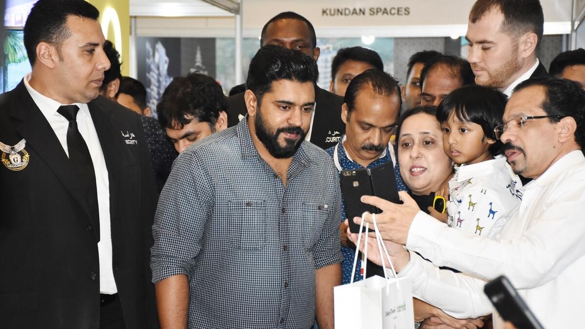 Nivin Pauly at the India Real Estate Show in Dubai on Friday.