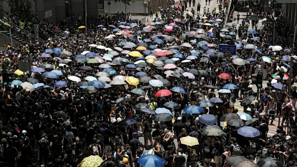 Thousands of protesters demand full withdrawal of Hong Kong extradition bill