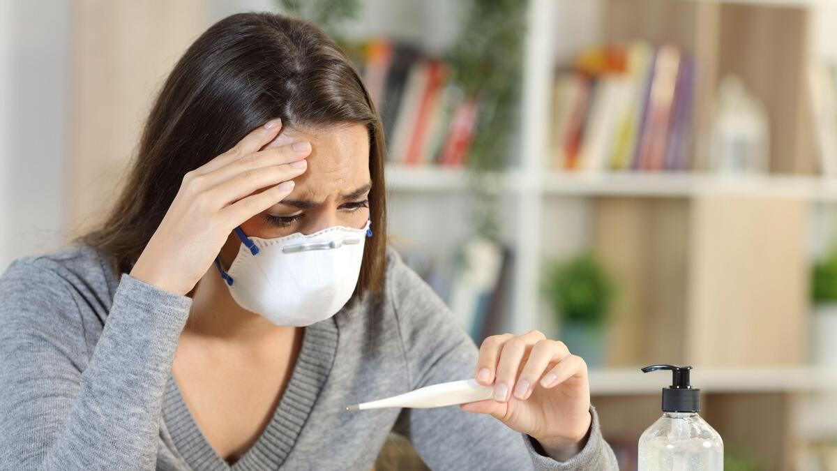 Influenza, Covid-19, symptoms,  Body aches, sore throat, fever, cough, shortness of breath