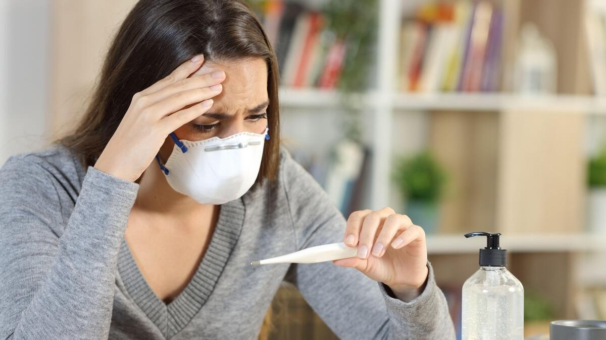 Influenza, Covid-19, symptoms,  Body aches, sore throat, fever, cough, shortness of breath