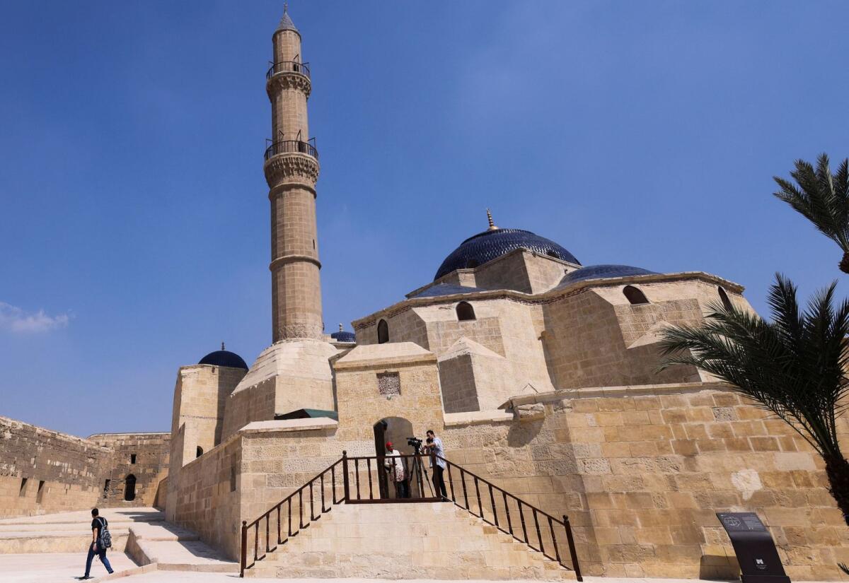 A general view of the restored Sariyat al-Gabal Mosque, also known as the Mosque of Suleyman Pasha Al Khadim, the first Ottoman era mosque built inside the Salah Al Din Citadel in old Cairo, Egypt, on September 16, 2023. — Reuters