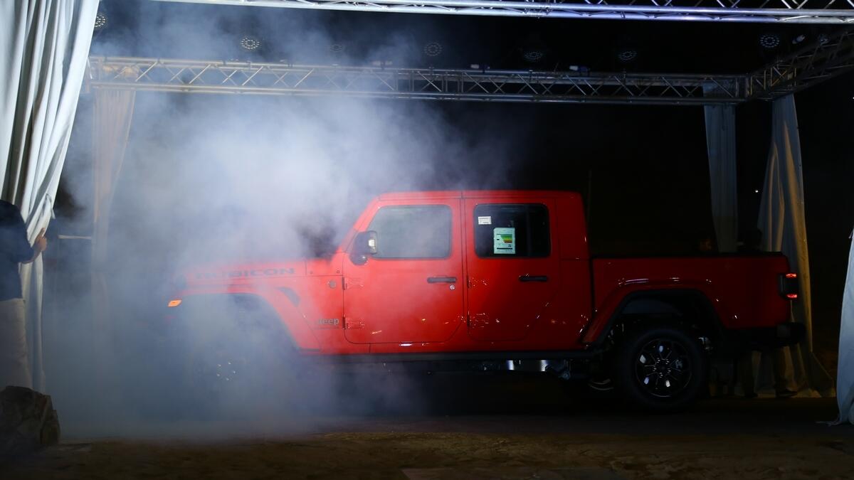 The all new Jeep Gladiator showcased at the KT Desert Drive.