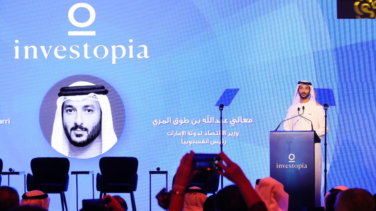 Abdullah bin Touq Al Marri, Minister of Economy and Chairman of Investopia, said the second edition of the conference kicks off at a very important time globally. — Supplied photo