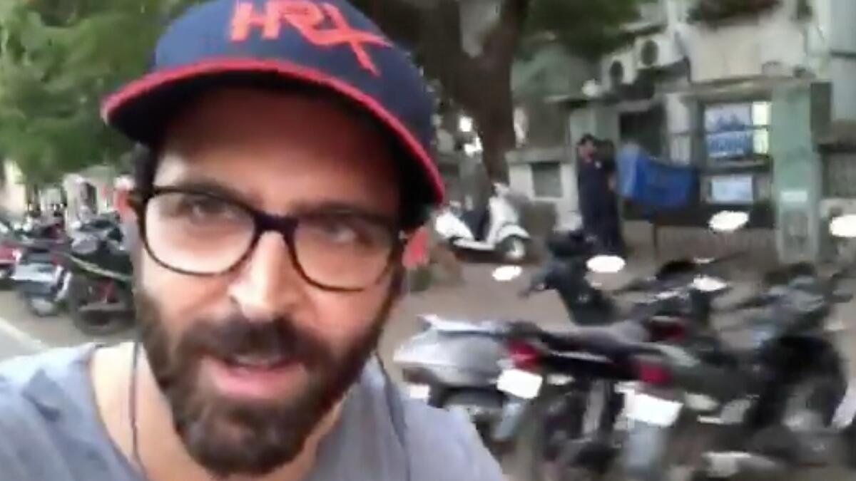 Bollywood actor Hrithik Roshan lands in controversy for cycling on Mumbai roads 