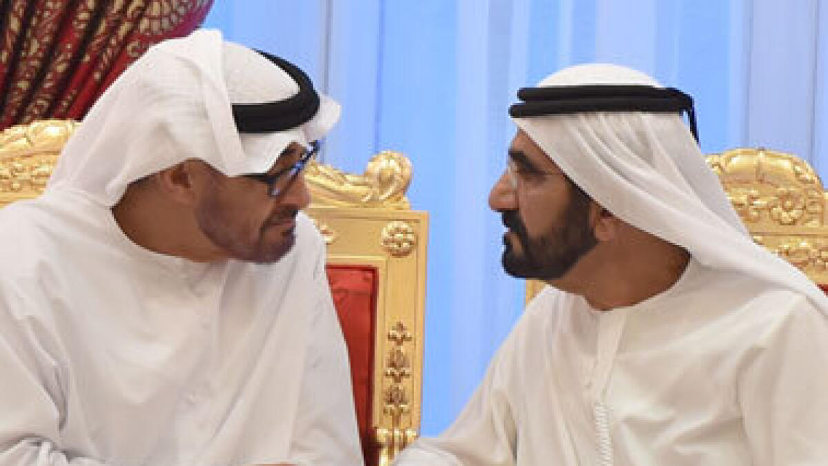 Shaikh Mohammed, Shaikh Mohammed bin Zayed exchange Ramadan greetings