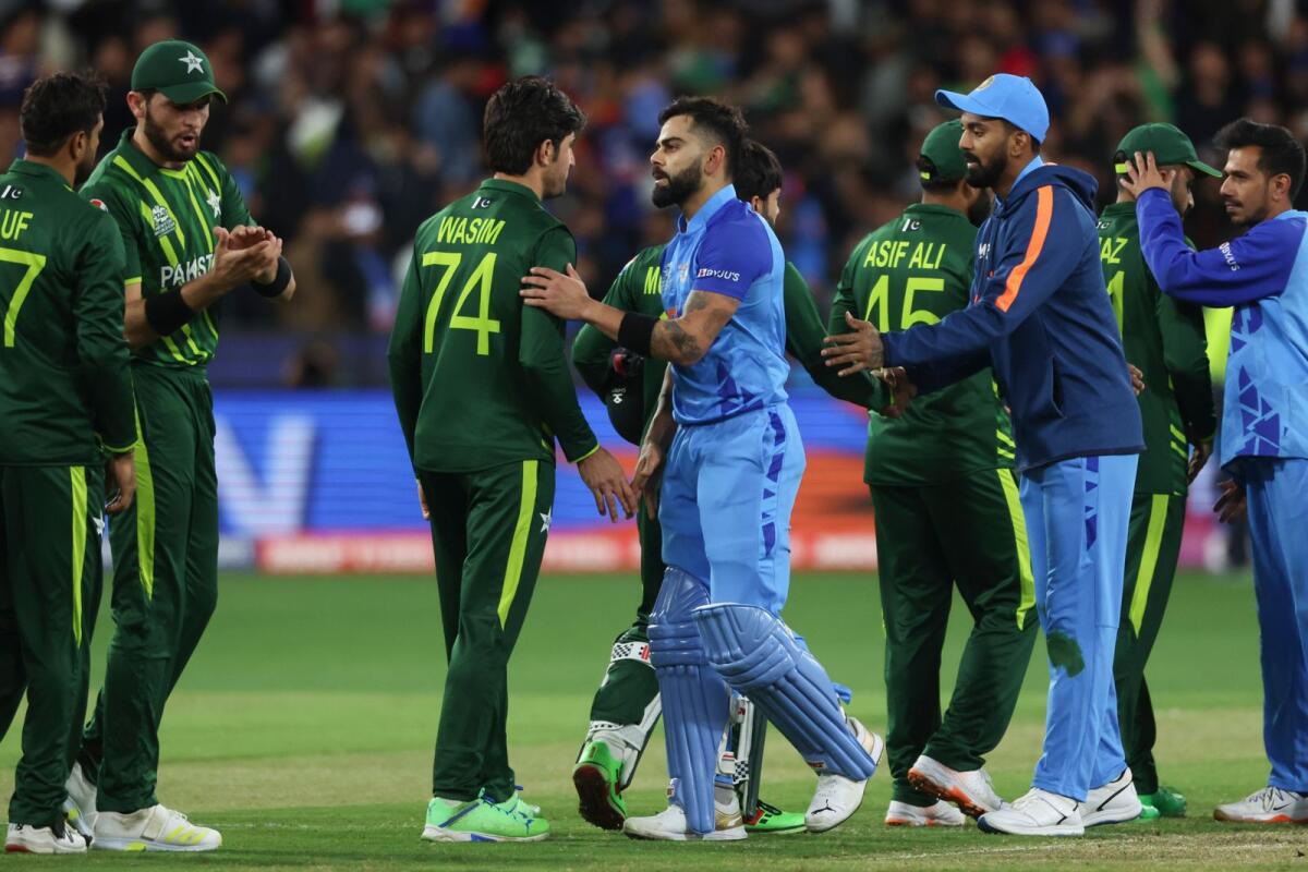 India last played Pakistan in the ICC T20 World Cup last year. — AP