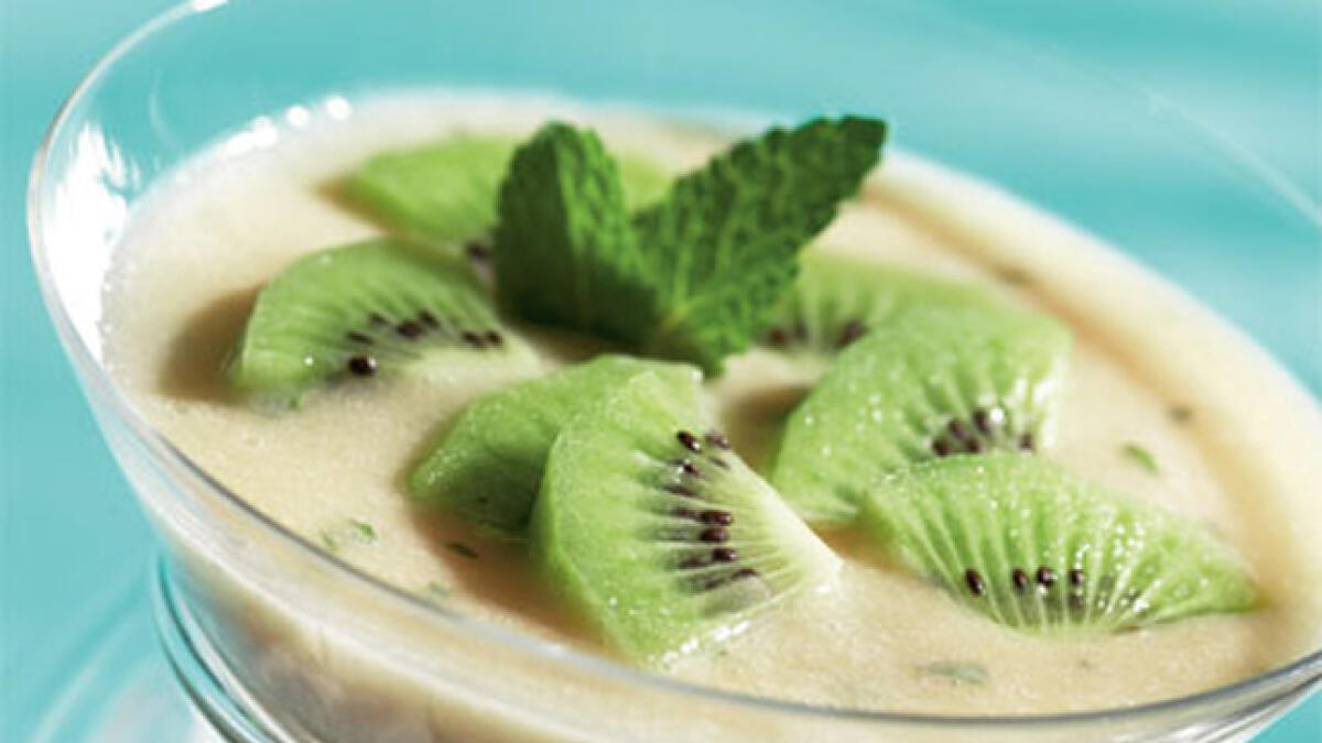 Ramadan Delights: Chilled Kiwi Cantaloupe Soup