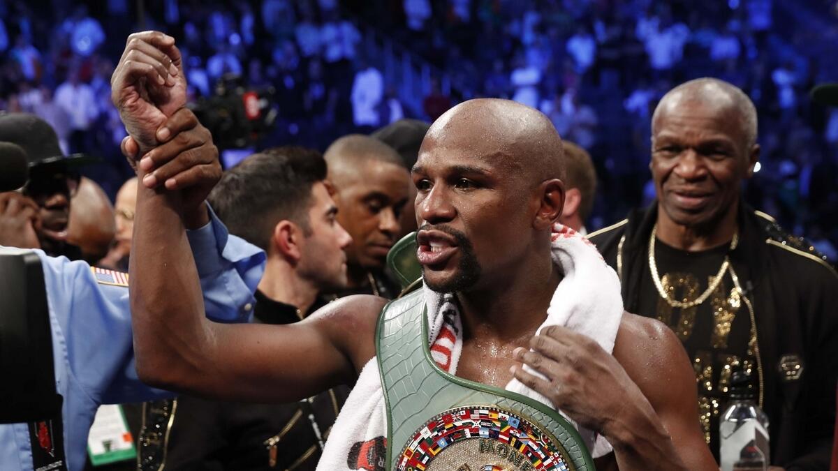 Mayweather beats McGregor in richest fight in history