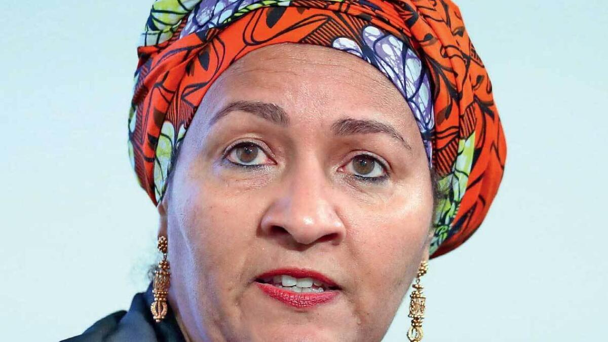 Amina Mohammed wraps up the three-day  UN World Data Forum in Dubai on Wednesday.  — Photo by Dhes Handumon