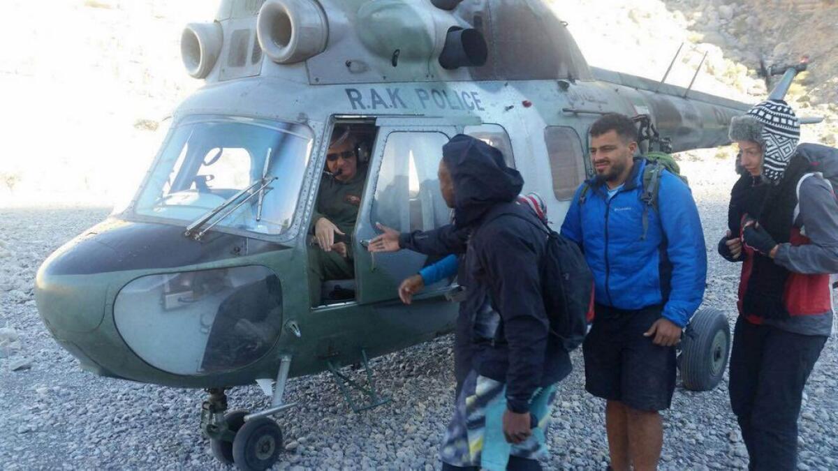 Stranded climbers find a buddy in RAK Police