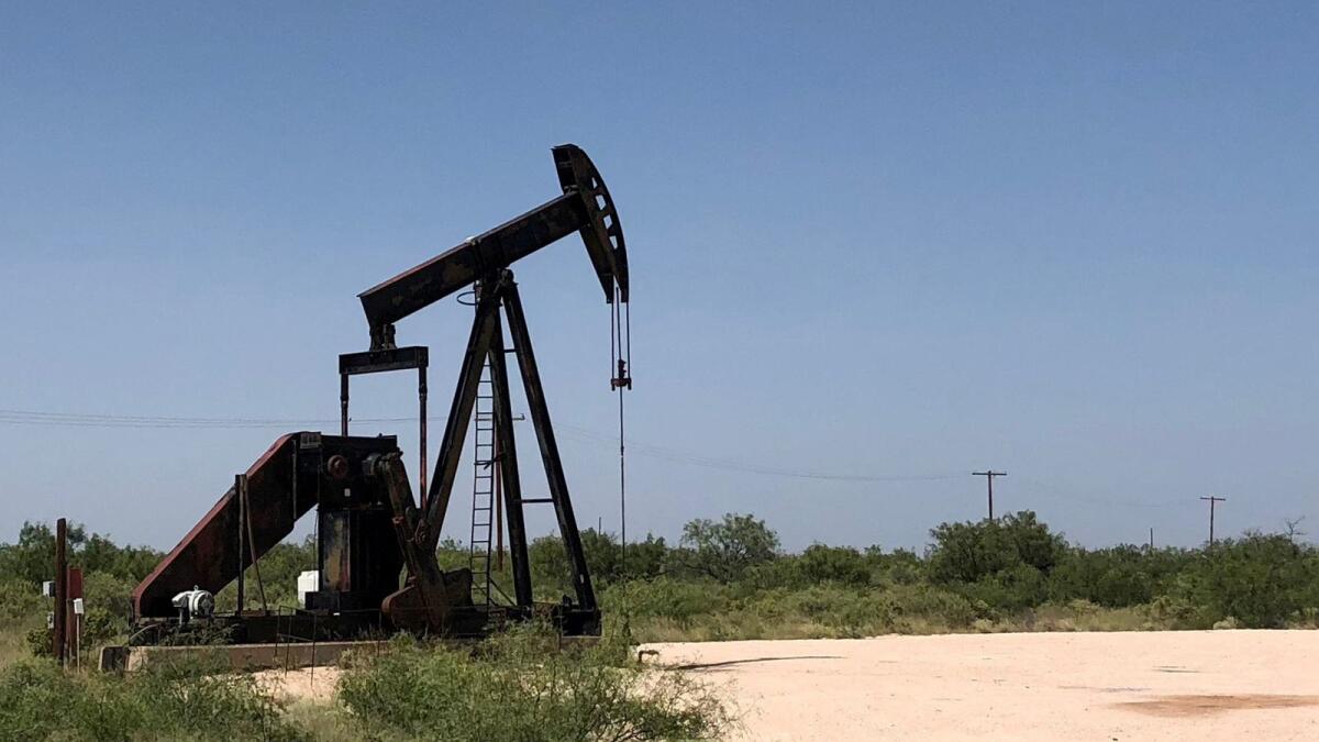 A pumpjack outside the Midland-Odessa area in the Permian basin in Texas. The grand prize in this dealmaking is the largest US shale-oil field, the Permian Basin in west Texas and New Mexico. — Reuters