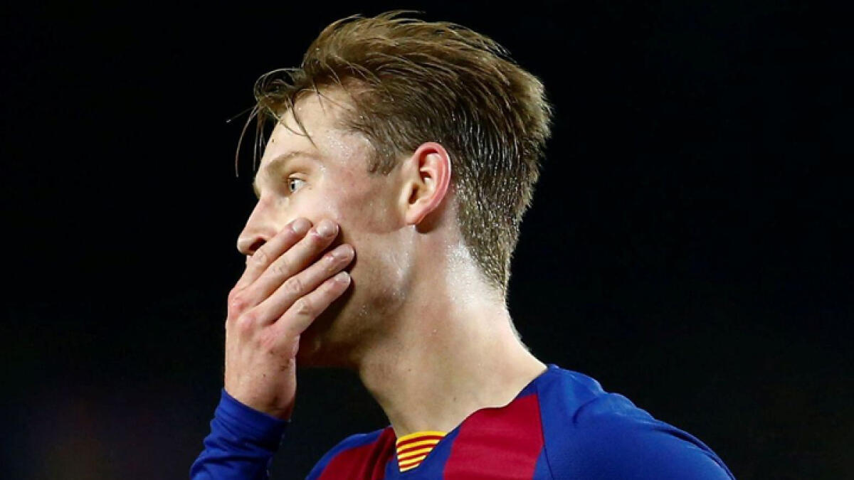 Frenkie de Jong featured for Barca in their first match of the revamped calendar against Mallorca.