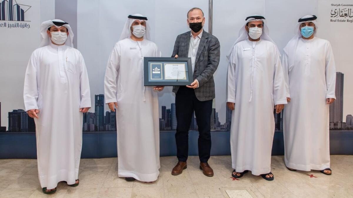 The awards are meant to encourage the various companies working in Sharjah's real estate sector to excel in their work.