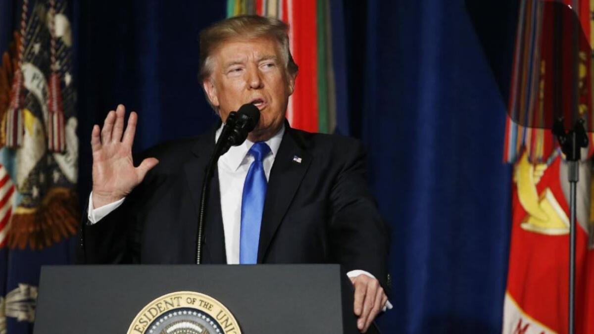 Trump puts Pakistan on notice, warns it has much to lose