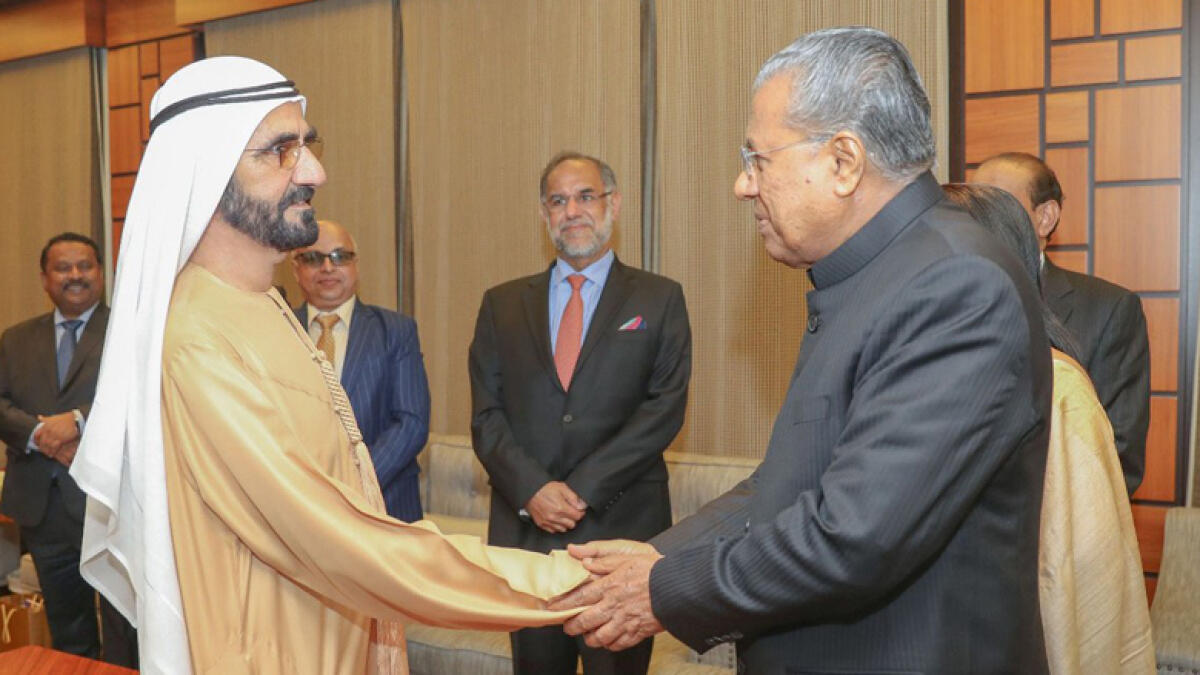 Sheikh Mohammed meets Kerala CM in Dubai