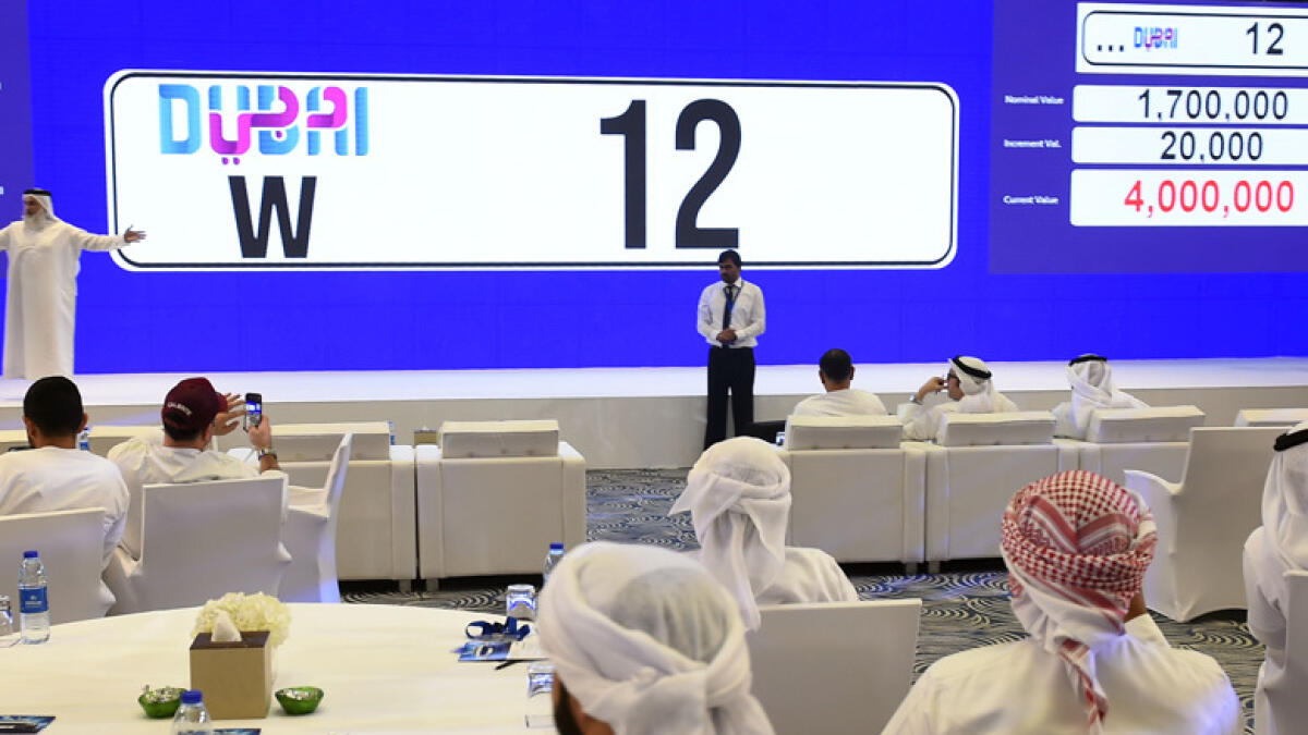 Unique Dubai number plate sold for whopping Dh4 million