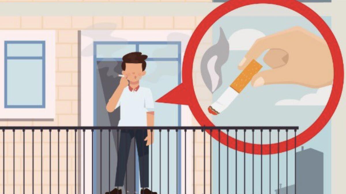 7. Do not throw cigarettes butts, charcoal or any other waste from the balcony to avoid causing fires or distorting the overall appearance.