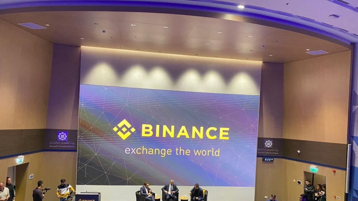 Rasheed Al Maraj, governor of the Central Bank of Bahrain (CBB), and Khalid Humaidan, chief executive of the Bahrain Economic Development Board, at the Binance launch event held at the Bahrain Institute for Banking and Finance. — Supplied photo
