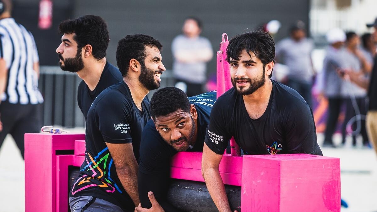 Athletes participating in different activities during the Gov Games in Dubai.-Photo by Neeraj Murali