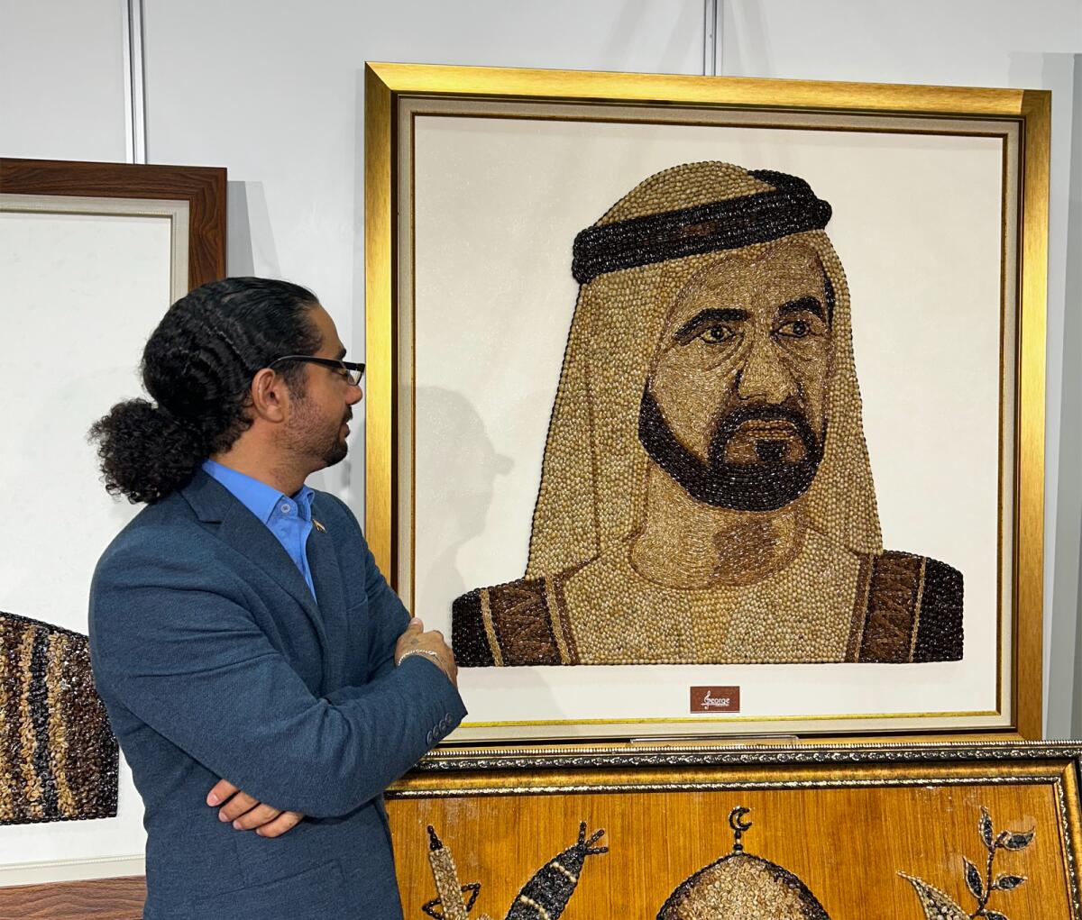 George Sobhi's portrait of Sheikh Mohammed bin Rashid.