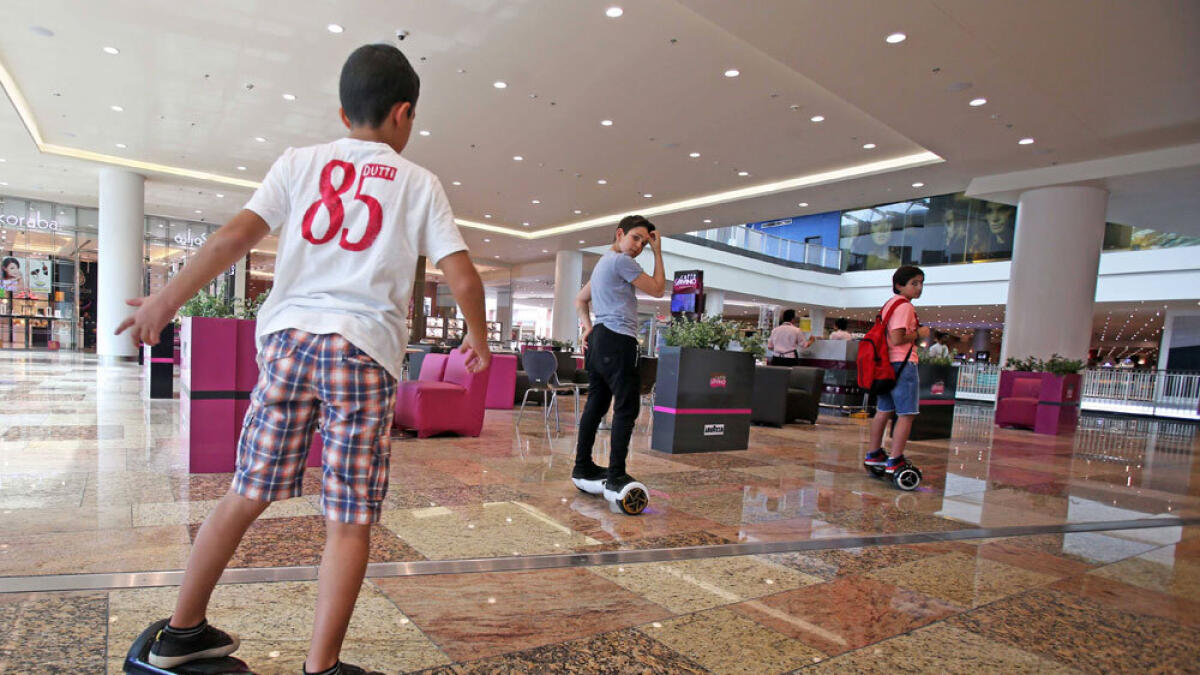 Smart wheels are banned in Dubai malls