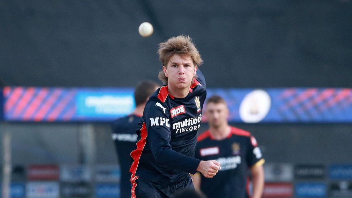 Adam Zampa of the Royal Challengers Bangalore during a training session. (BCCI)