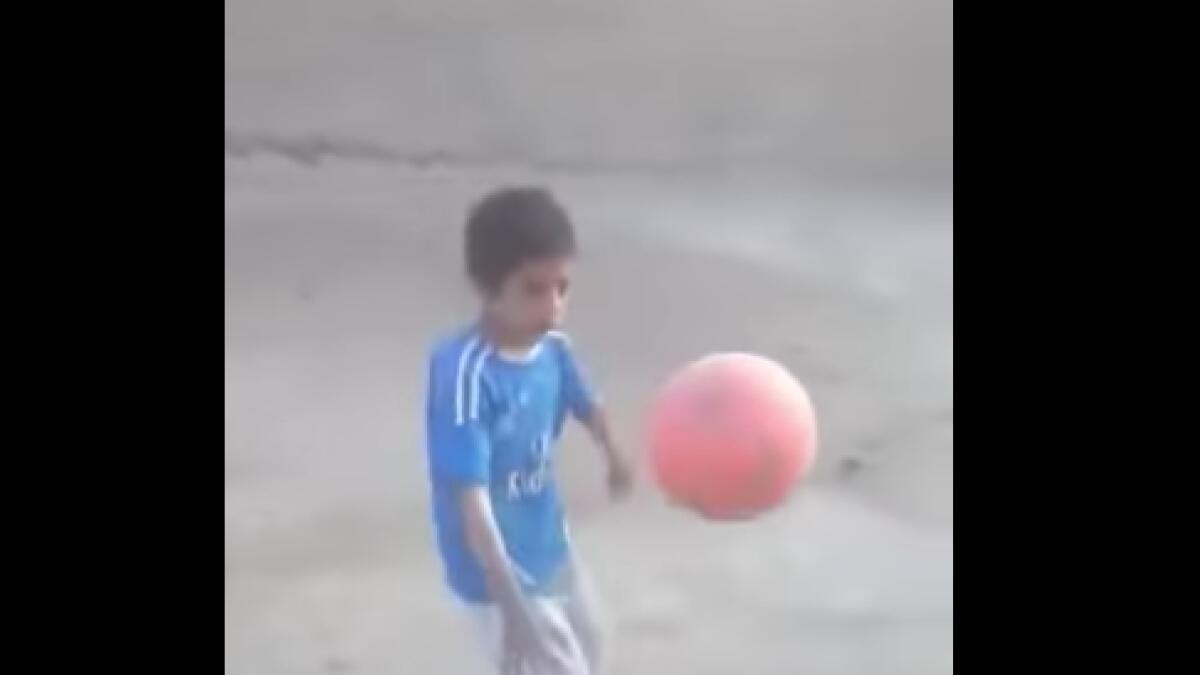 7-year-old Pakistani boy goes viral for performing 221 kick-ups