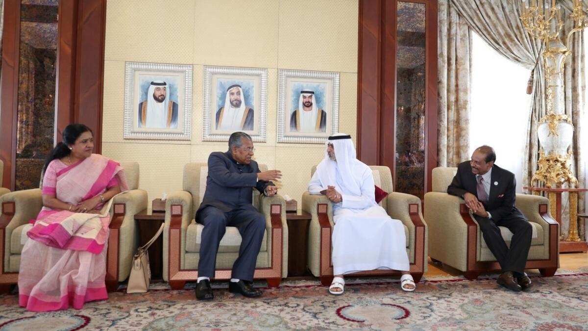Sheikh Nahyan receives Kerala chief minister