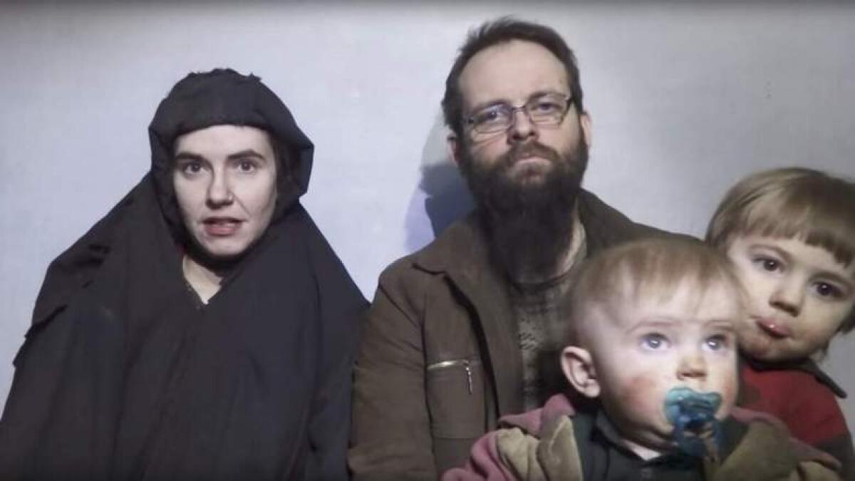 US thanks Pakistan for rescuing American family from Taleban